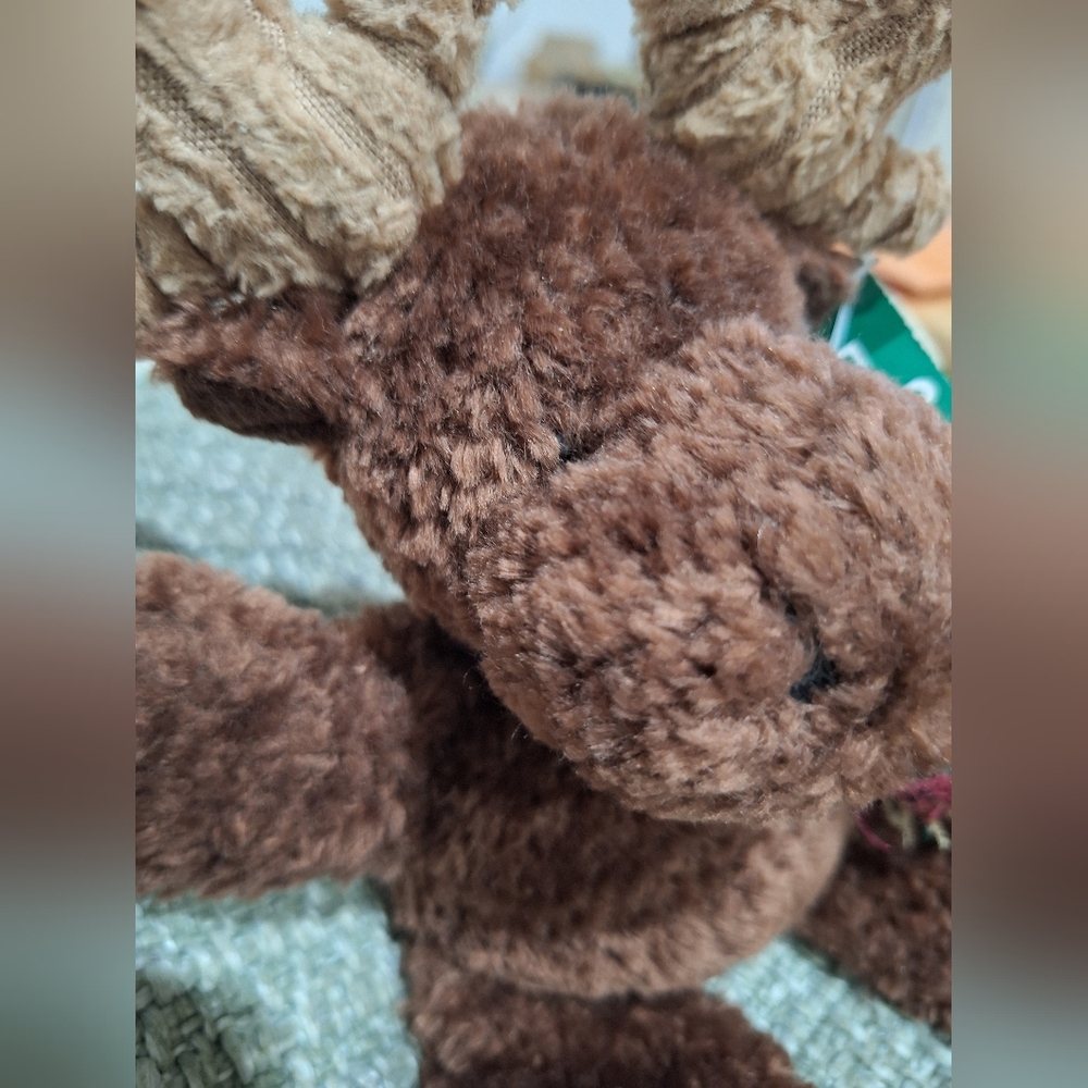 RUSS Stuffed animal Moose with scarf